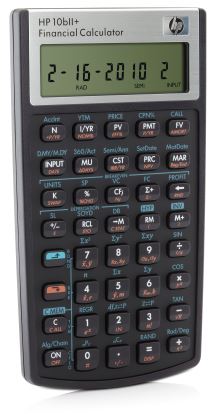 HP 10bII+ calculator Pocket Financial Black1