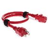 AddOn Networks ADD-515P2C1314AWG6FTRD power cable Red 72" (1.83 m) NEMA 5-15P IEC C137