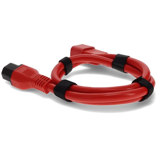 AddOn Networks ADD515P2C1516AWG3FTR power cable Red 35.8" (0.91 m) NEMA 5-15P C15 coupler1