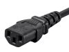 Monoprice 42055 power cable Black 23.6" (0.6 m) NEMA 5-15P C13 coupler4