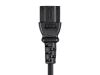 Monoprice 42055 power cable Black 23.6" (0.6 m) NEMA 5-15P C13 coupler6