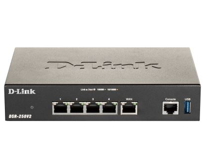 D-Link DSR-250V2 wireless router Gigabit Ethernet Black1
