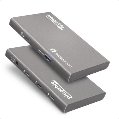 Plugable Technologies USB4-HUB3A interface hub Thunderbolt 4 10000 Mbit/s Gray1