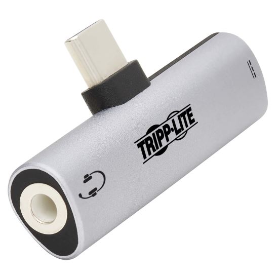 Tripp Lite U437-001-C-V2 cable gender changer USB Type-C 3.5mm + USB Type-C Silver1