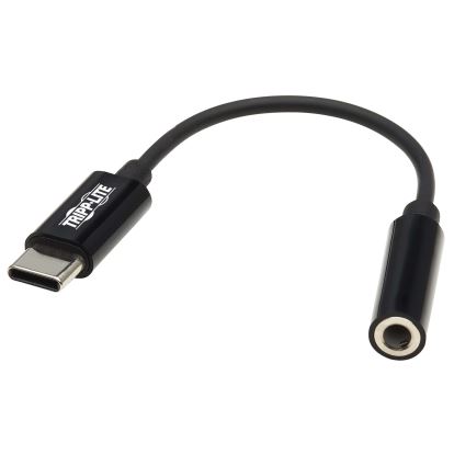 Tripp Lite U437-001 audio cable 5.12" (0.13 m) 3.5mm USB Type-C Black1