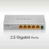 Zyxel MG-105 Unmanaged 2.5G Ethernet (100/1000/2500) Steel7