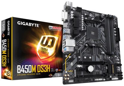Gigabyte B450M DS3H (rev. 1.0) AMD B450 Socket AM4 micro ATX1