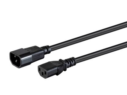 Monoprice 35057 power cable Black 23.6" (0.6 m) C14 coupler C13 coupler1
