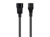 Monoprice 35057 power cable Black 23.6" (0.6 m) C14 coupler C13 coupler2