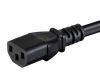 Monoprice 35057 power cable Black 23.6" (0.6 m) C14 coupler C13 coupler4