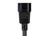Monoprice 35057 power cable Black 23.6" (0.6 m) C14 coupler C13 coupler5