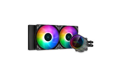 DeepCool CASTLE 240EX A-RGB computer cooling system Processor All-in-one liquid cooler 4.72" (12 cm) Black 1 pc(s)1