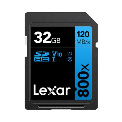 Lexar High-Performance 800x SDHC/SDXC UHS-I Card BLUE Series 32 GB Class 101