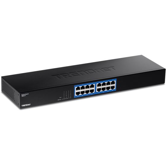 Trendnet TEG-S17 network switch Gigabit Ethernet (10/100/1000) Black1