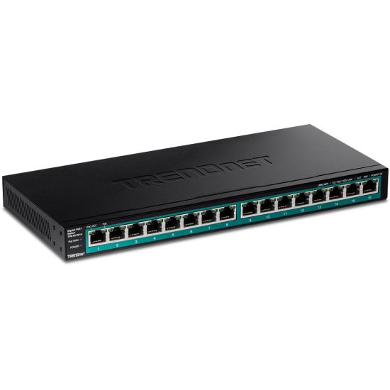 Trendnet TPE-TG161H network switch Gigabit Ethernet (10/100/1000) Power over Ethernet (PoE) Black1