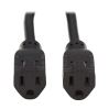 Tripp Lite P024-001-2 power cable Black 11.8" (0.3 m) NEMA 5-15P 2 x NEMA 5-15R4