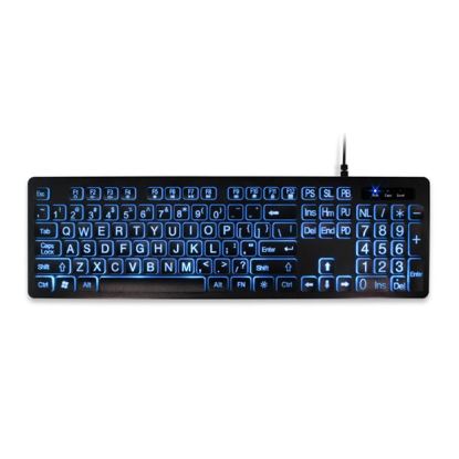 Aluratek AKBLED01FS keyboard Mouse included USB QWERTY Black1