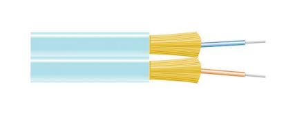 Black Box FOBC55-ZPM3-AQ-02F-500 fiber optic cable 6000" (152.4 m) OFNP OM3 Aqua color1