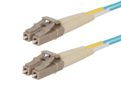 Monoprice 41694 fiber optic cable 39.4" (1 m) LC OM4 Aqua color1