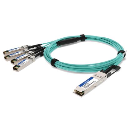 AddOn Networks ADD-QCISPA-O1M InfiniBand cable 39.4" (1 m) QSFP+ 4x SFP+ Aqua color1