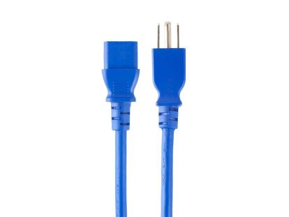 Monoprice 42058 power cable Blue 11.8" (0.3 m) NEMA 5-15P C13 coupler1