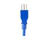 Monoprice 42058 power cable Blue 11.8" (0.3 m) NEMA 5-15P C13 coupler3
