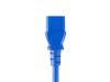 Monoprice 42058 power cable Blue 11.8" (0.3 m) NEMA 5-15P C13 coupler4