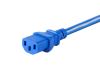 Monoprice 42058 power cable Blue 11.8" (0.3 m) NEMA 5-15P C13 coupler5