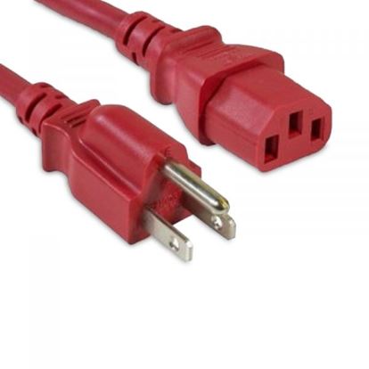 eNet Components N515-C13-15A-RD-1F-ENC power cable Red 11.8" (0.3 m) NEMA 5-15P C13 coupler1