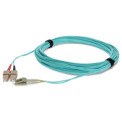 AddOn Networks ADD-SC-LC-18M5OM4-TAA fiber optic cable 708.7" (18 m) LOMM OM4 Aqua color1