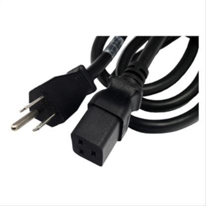 Lantronix SLPP12310-01 power cable Black 94.5" (2.4 m) C19 coupler NEMA 5-15P1
