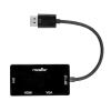 Rocstor Y10A259-B1 USB graphics adapter Black2