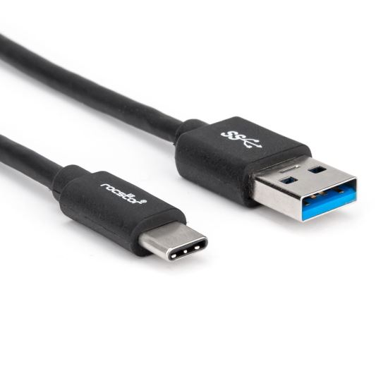 Rocstor Y10C279-B1 USB cable 70.9" (1.8 m) USB 3.2 Gen 1 (3.1 Gen 1) USB A USB C Black1