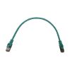 Tripp Lite N262-S01-AQ networking cable Aqua color 11.8" (0.3 m) Cat6a S/UTP (STP)2