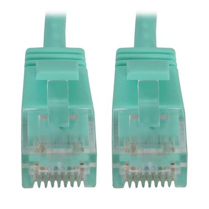 Tripp Lite N261-S01-AQ networking cable Aqua color 11.8" (0.3 m) Cat6a U/UTP (UTP)1