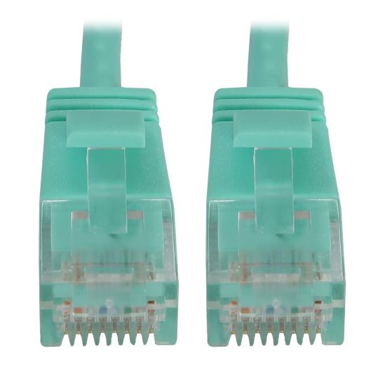 Tripp Lite N261-S01-AQ networking cable Aqua color 11.8" (0.3 m) Cat6a U/UTP (UTP)1