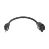 Tripp Lite P022-001-13A power cable Black 11.8" (0.3 m) NEMA 5-15P NEMA 5-15R2