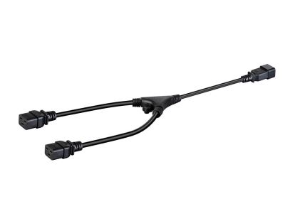 Monoprice 35117 power cable Black 23.6" (0.6 m) C20 coupler 2 x C19 coupler1