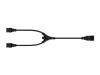 Monoprice 35117 power cable Black 23.6" (0.6 m) C20 coupler 2 x C19 coupler2