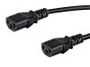 Monoprice 35118 power cable Black 23.6" (0.6 m) C20 coupler 2 x C13 coupler3