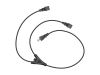 Monoprice 27314 power cable Black 71.7" (1.82 m) NEMA 5-15P 2 x C13 coupler4