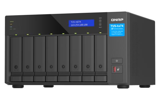 QNAP TVS-h874 NAS Tower Ethernet LAN Black i5-124001