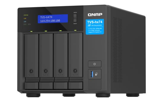 QNAP TVS-h474 NAS Tower Ethernet LAN Black G74001