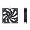 ARCTIC F12 PWM PST CO Computer case Fan 4.72" (12 cm) Black 1 pc(s)3