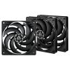 ARCTIC P12 Slim PWM PST Computer case Fan 4.72" (12 cm) Black 3 pc(s)1