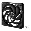 ARCTIC P12 Slim PWM PST Computer case Fan 4.72" (12 cm) Black 3 pc(s)2