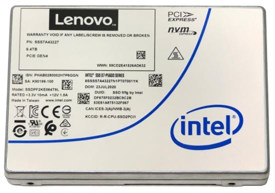 Lenovo 4XB7A17130 internal solid state drive 2.5" 3.2 TB PCI Express 4.0 TLC 3D NAND NVMe1