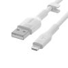 Belkin Cbl Scicone USB-A LTG 2M blc USB cable 78.7" (2 m) USB A USB C/Lightning White4