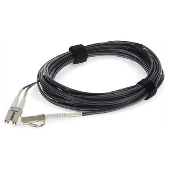 AddOn Networks ADD-LC-LC-10M5OM4-GY fiber optic cable 393.7" (10 m) 2x LC OFNR OM4 Black, Gray1