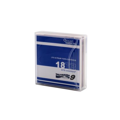 Overland-Tandberg LTO-9 Data Cartridge, 18TB/45TB, barcode labeled, 5-pack1